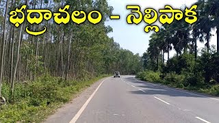 Bhadrachalam To Nellipaka Beautiful Road Journey | Chintoor Road | Telangana villages