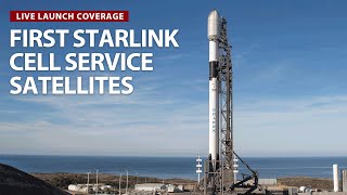 Watch live: SpaceX Falcon 9 launches from California with first cell service Starlink satellites