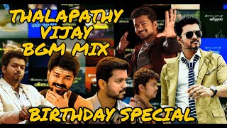 ThalapathyVijay BGM Mix | Happy Birthday Thalapathy Vijay |  S N J - Music |  VIJAY BIRTHDAY SPECIAL