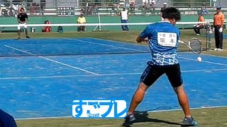 すごプレソフトテニス　国民体育大会2018　成年男子　５位決定戦　奈良県ー千葉県２　阪本ー十津川