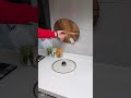 put the used pot lid on the wall to avoid the unhygienic grease on the countertop اكسبلور kitchen