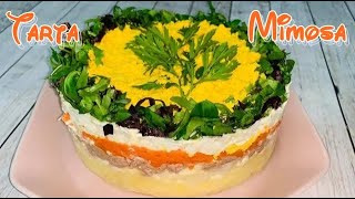 ASOMBROSA TARTA MIMOSA CON TODOS LOS SECRETOS PARA SU CONSISTENCIA🌾🥗🥕