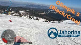 [4K] Skiing Jahorina, Olimpik 5 Black/Crna and Rajska 4 + 4a to Ogorjelica II, BiH RS, GoPro HERO11