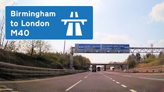 M40 Motorway UK Birmingham to London - Actual Speed