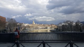 Tbilisi 19.03.2021. Улица Агмашенебели-улица Царицы Тамары-площадь Героев-Руставели-площадь Свободы