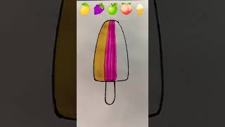 🍋🍇🍏🍑🍦so Satisfying emoji mixing Painting #viral #art #viral video #ytshorts