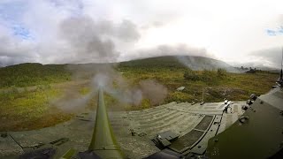 360 view from a combat vehicle autocannon