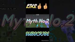3 Myths Of Minecraft #shorts #youtubeshorts #minecraftshorts