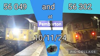 56 049 and 56 302 at Pemberton (10/11/24)