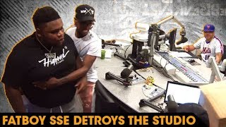 Fatboy SSE Destroys The Breakfast Club Studio When He Realizes There's No Breakfast