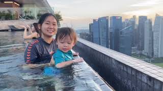 新加坡金沙酒店,无边际泳池,In-room dining,Sampan ride,Room tour (Vlog 1) #MBS #marinabaysands #singapore