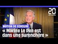 Michel Barnier estime que Marine Le Pen « est rentrée dans une surenchère »