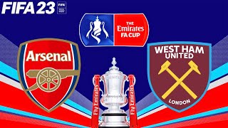 FIFA 23 | Arsenal vs West Ham United - The Emirates FA Cup - PS5 Gameplay