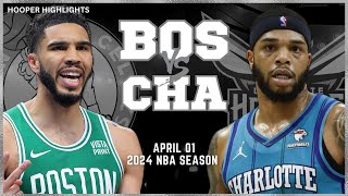 Boston Celtics vs Charlotte Hornets Full Game Highlights | Apr 1 | 2024 NBA Season