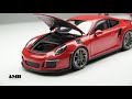 porsche 911 gt3 rs 1 18 autoart car model 4k video by auto model romance amr