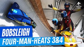 Bobsleigh - Four-Man Heat 3 & 4 | Full Replay |  #Beijing2022