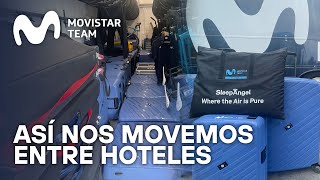 #SinCadena: Así se mueve Movistar Team entre hoteles