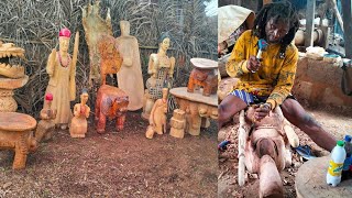 The Art Of Wood Carving || Wood Carving Business In Africa, Igboland