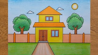 How to Draw a House | Drawing a House for Beginners