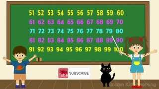 Count Numbers in English | Count 51 - 100 Video | Golden Kids Learning