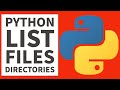 Python Programming - List Files & Directories  2023