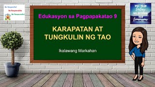 Karapatan at Tungkulin ng Tao