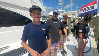 Operation 300 Fishing Tournament. Young anglers catching bait, first bonita and first sailfish!