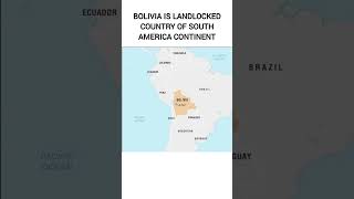 is Bolivia is landlocked country of South America continent