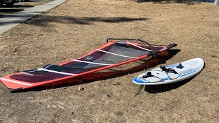 Windsurfing 30 knots Locarno Beach Vancouver