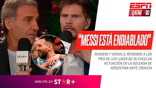 "MESSI ESTÁ ENDIABLADO": Ruggeri, Vignolo y todo #ESPNF90, rendidos a los pies de Leo