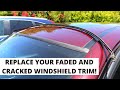 BMW E90 REPLACING OLD WINDSHIELD RUBBER TRIM MOULDING/SEAL DIY