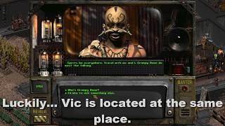 Fallout 2 - How To Find Vic Plus Get Him As A Companion