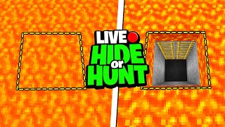 Minecraft Hide Or Hunt, but it's LIVE!