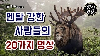 [1세트=20분] 멘탈이 강해지는 20가지 명상법, 멘탈이 강한 사람들의 20가지 명상,마음의 힘을 키우는 방법, 멘탈을 강하게하는법, 정신력키우기,치유명상,감사명상,음악치료