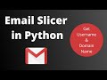 Create Email Slicer in Python | Python projects for beginners