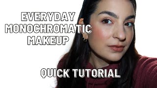 Everyday Monochromatic Blush Makeup