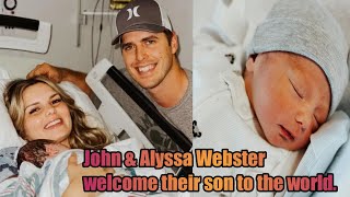 Today's Big News!! Alyssa Bates and John Webster Welcome Baby Boy....