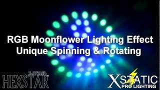 x-772 LED Hexstar Xstatic Pro Lighting RGB moonflower Lighting dmx effect pro dj club stage Review