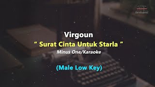 Virgoun - Surat Cinta Untuk Starla | Karaoke - Piano Violin (Male Low Key)