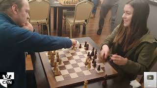 CM Firestarter (1932) vs WFM Fatality (1961). Chess Fight Night. CFN. Blitz