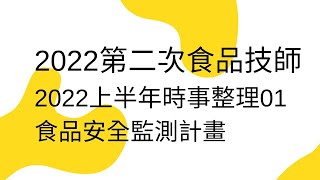 2022年第二次食品技師＿考前時事重點整理01