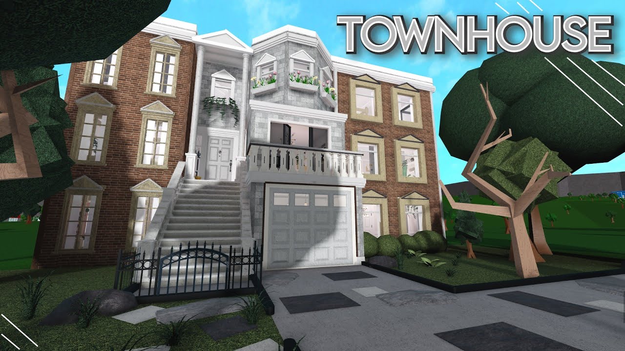 BLOXBURG | Townhouse | House Build - YouTube