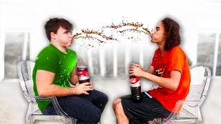 COKE & MENTOS TRY NOT TO LAUGH CHALLENGE! w/ Robust