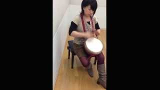 djembe free style 20140123 tumbling down in Yokohama