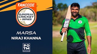 POTM: N.Khanna - Match 19 - MAR vs MSW | Highlights | FanCode ECS Malta, 2022 Day 5 | ECS22.645