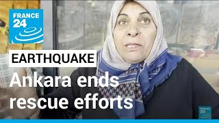 Turkey & Syria earthquake: Ankara ends rescue efforts 2 weeks after disaster • FRANCE 24 English