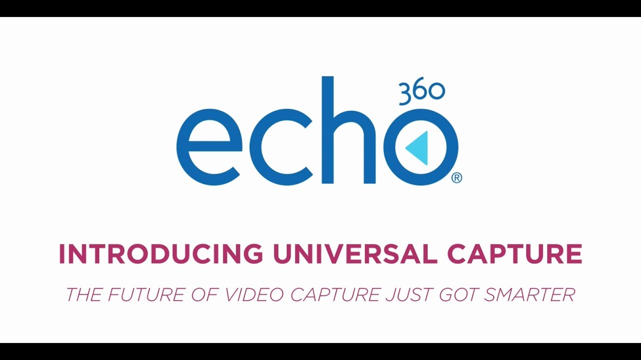 Echo360 Universal Capture Youtube