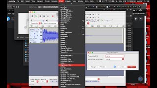 HighPass Filtering - Batch process macro with Audacity