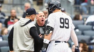 Aaron Judge ejected for 1st time in his career after arguing a strike 3 call | M