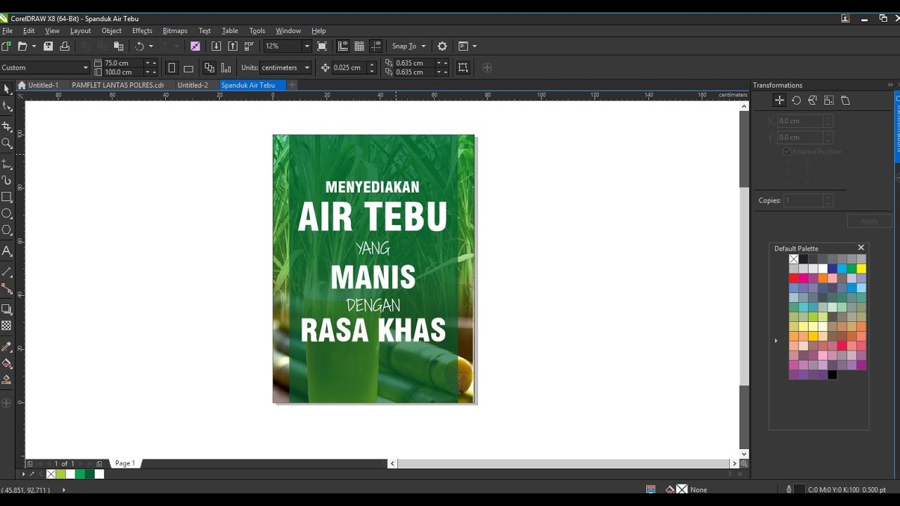 Tutorial Corel Draw X 7 Membuat Spanduk